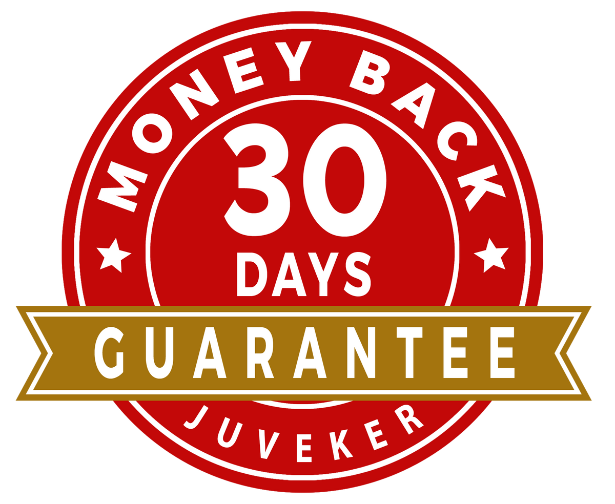 JUVEKER 30 Day Money Back Guarantee Logo